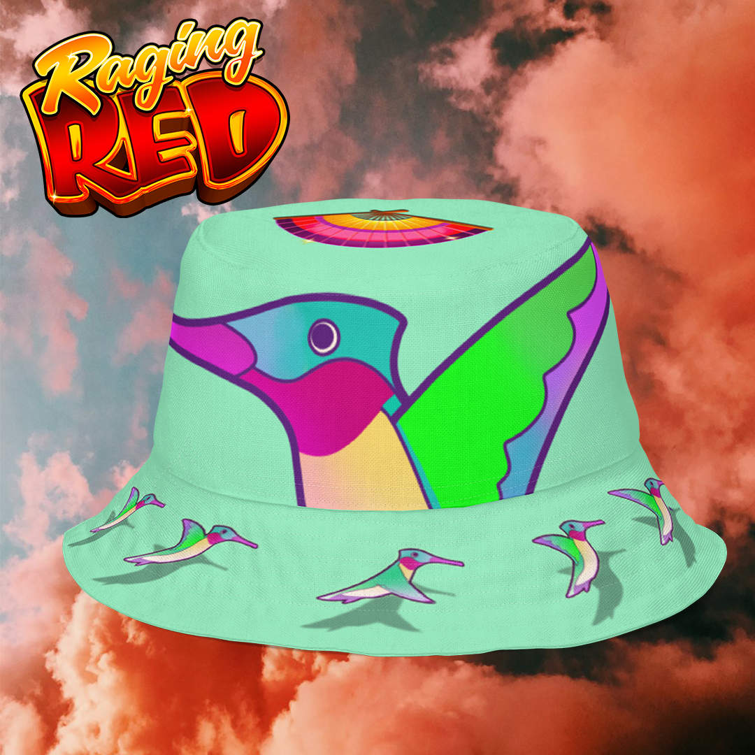 Raging Red Reversible Bucket Hat