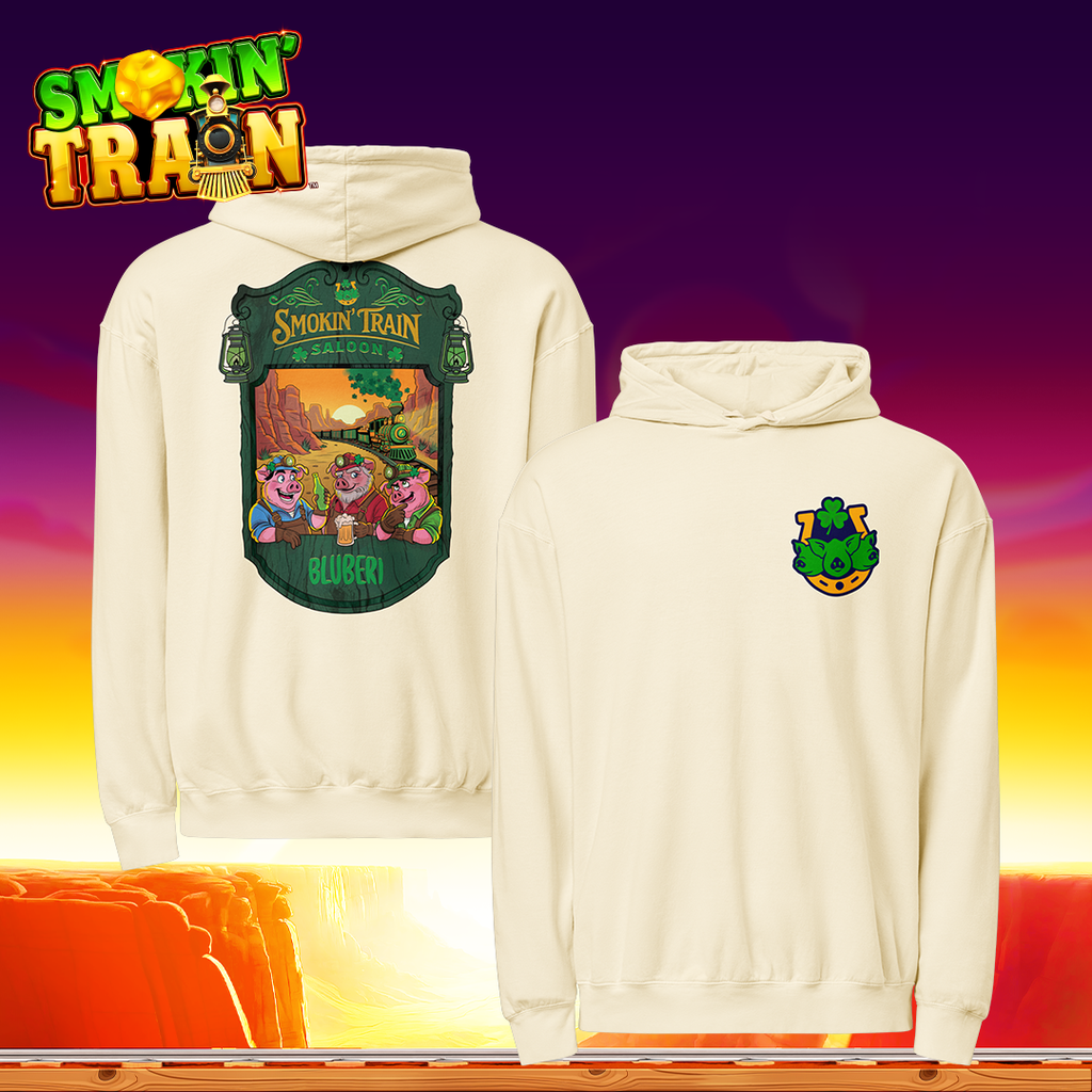 St. Patrick's Smokin' Train Saloon Lightweight Hoodie