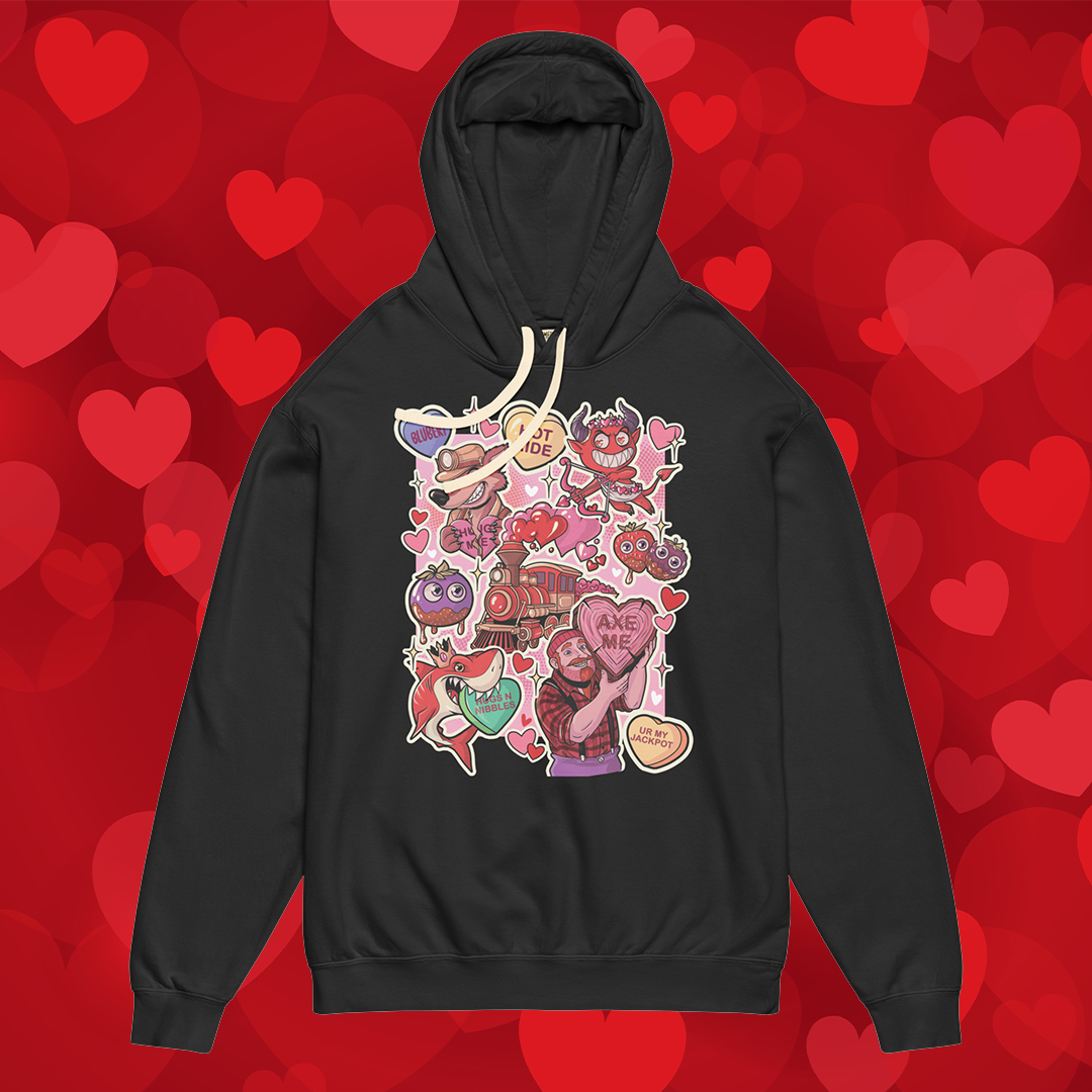 Bluberi Valentine's Collage Lightweight Hoodie