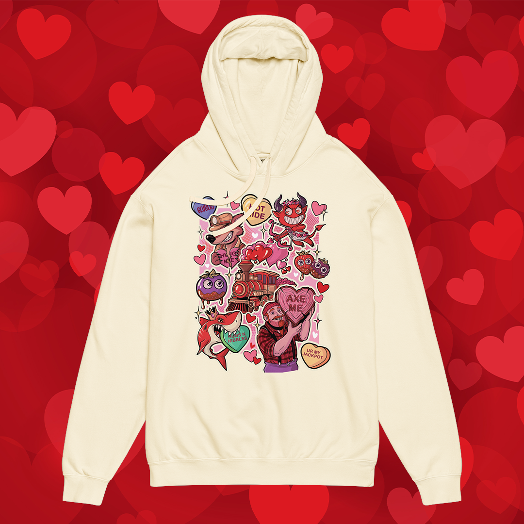 Bluberi Valentine's Collage Lightweight Hoodie