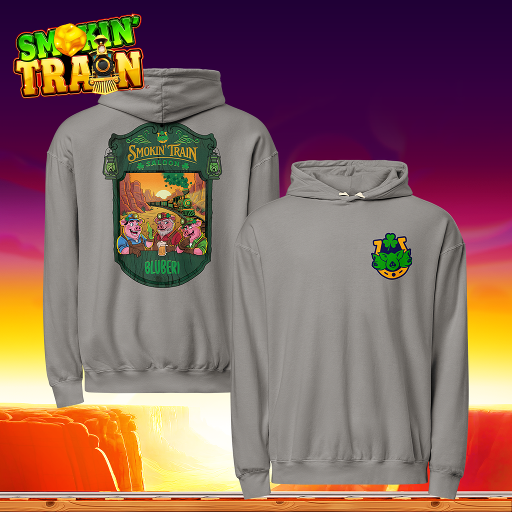 St. Patrick's Smokin' Train Saloon Lightweight Hoodie