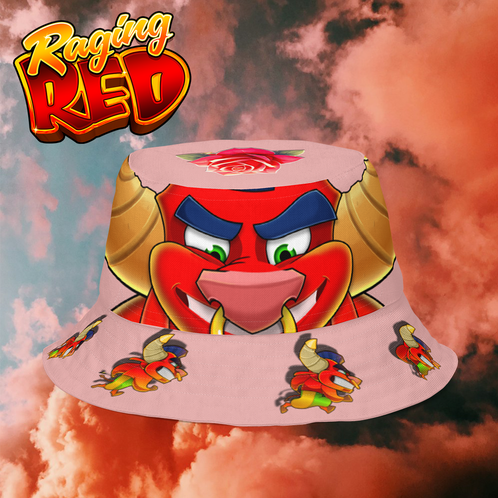 Chapeau de pêche réversible Raging Red