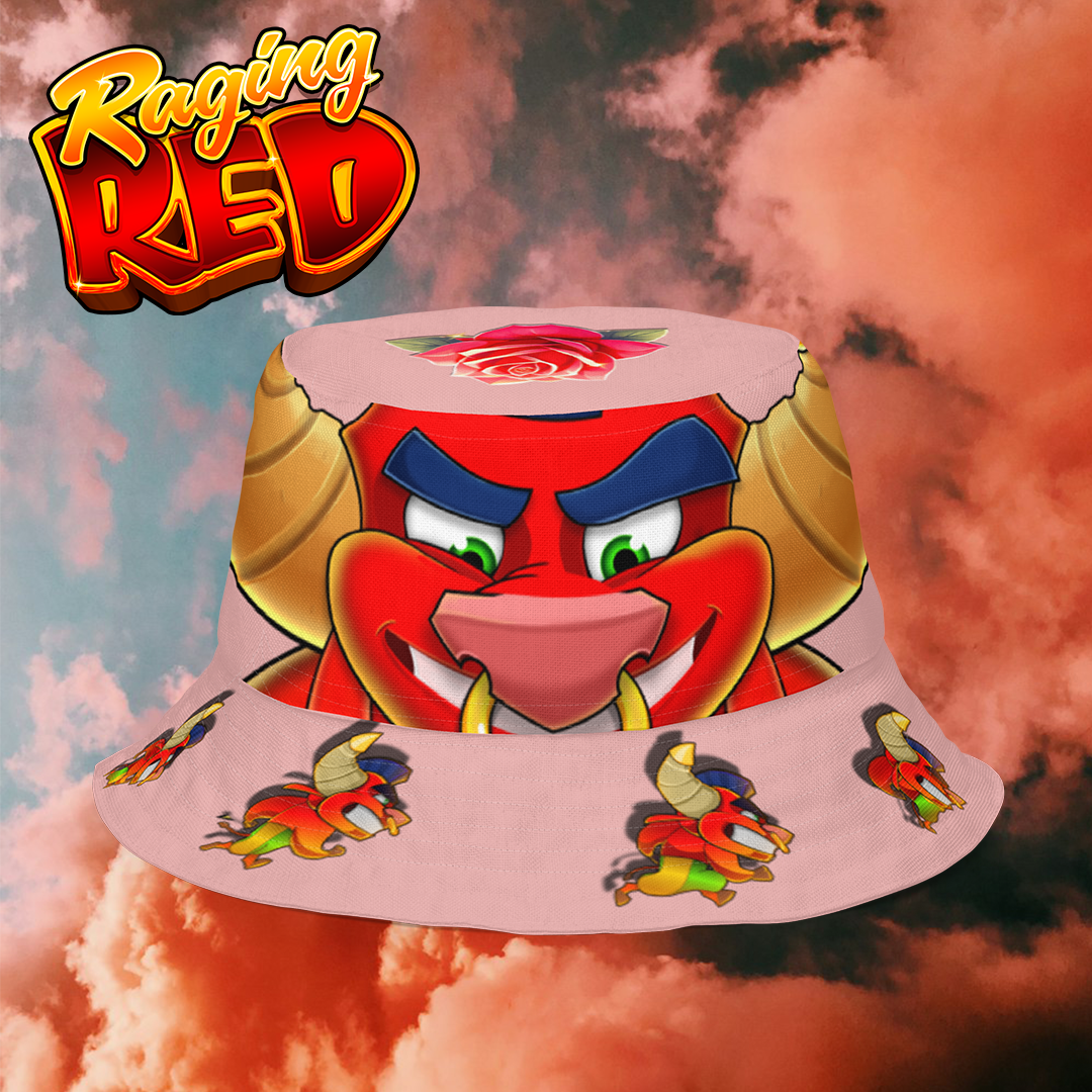 Chapeau de pêche réversible Raging Red