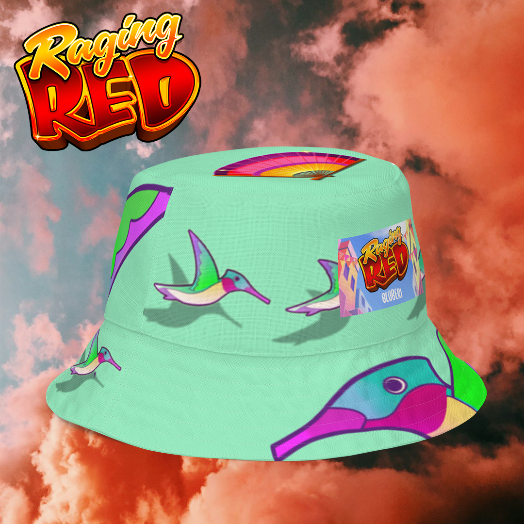 Chapeau de pêche réversible Raging Red