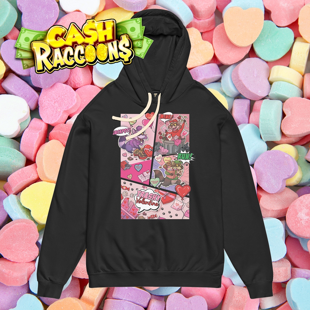 Chandail à capuchon léger Cash Raccoons Saint-Valentin