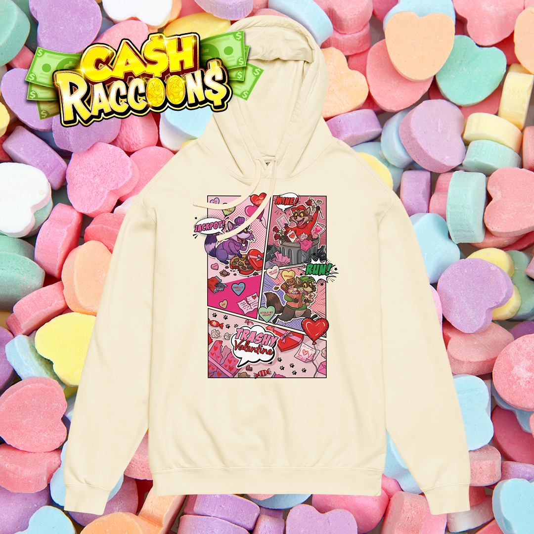 Chandail à capuchon léger Cash Raccoons Saint-Valentin