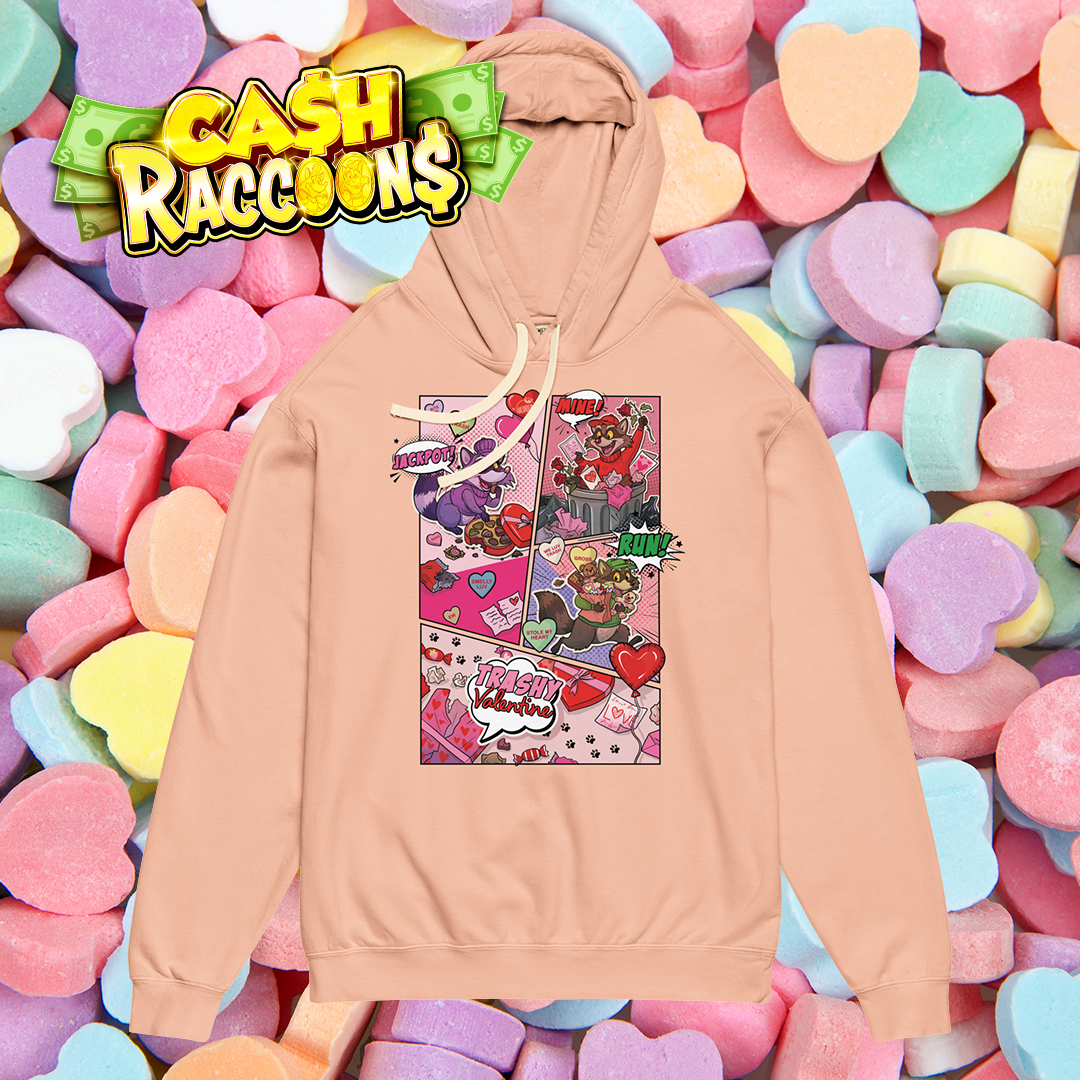Chandail à capuchon léger Cash Raccoons Saint-Valentin