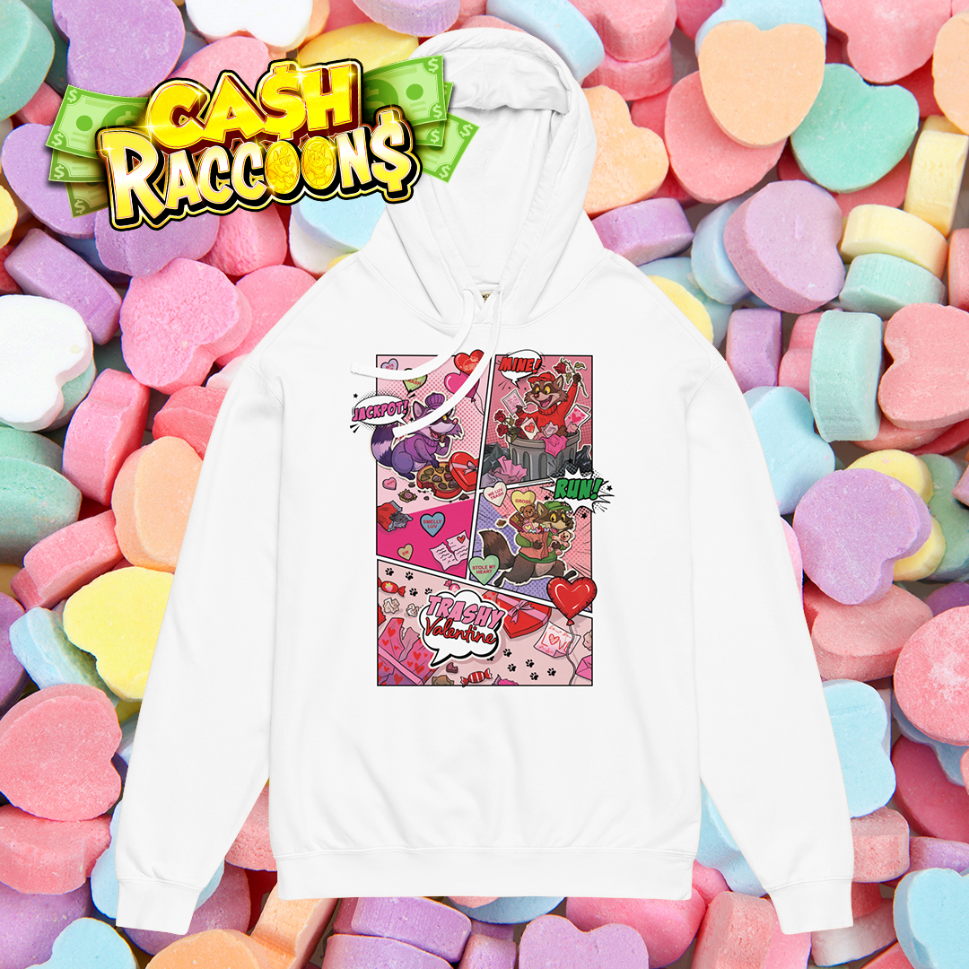 Chandail à capuchon léger Cash Raccoons Saint-Valentin