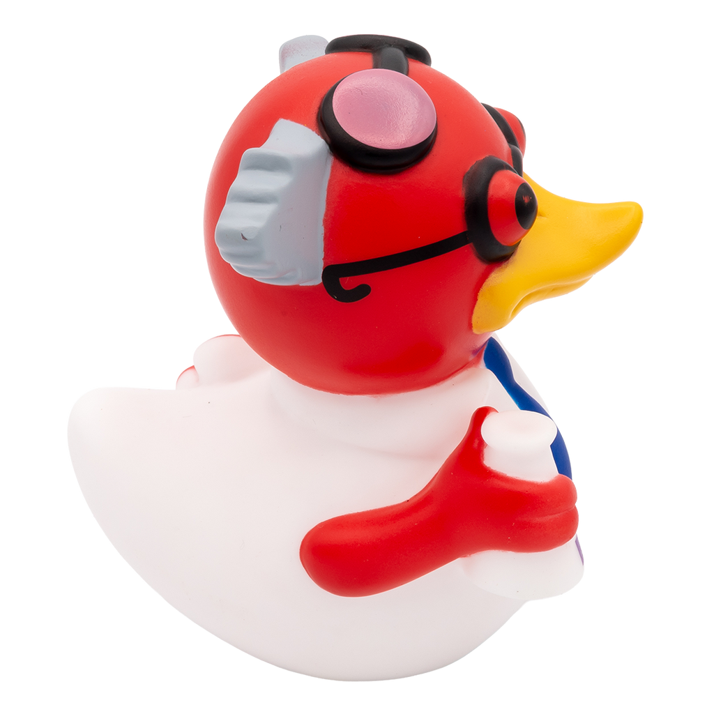 Canard en caoutchouc savant fou