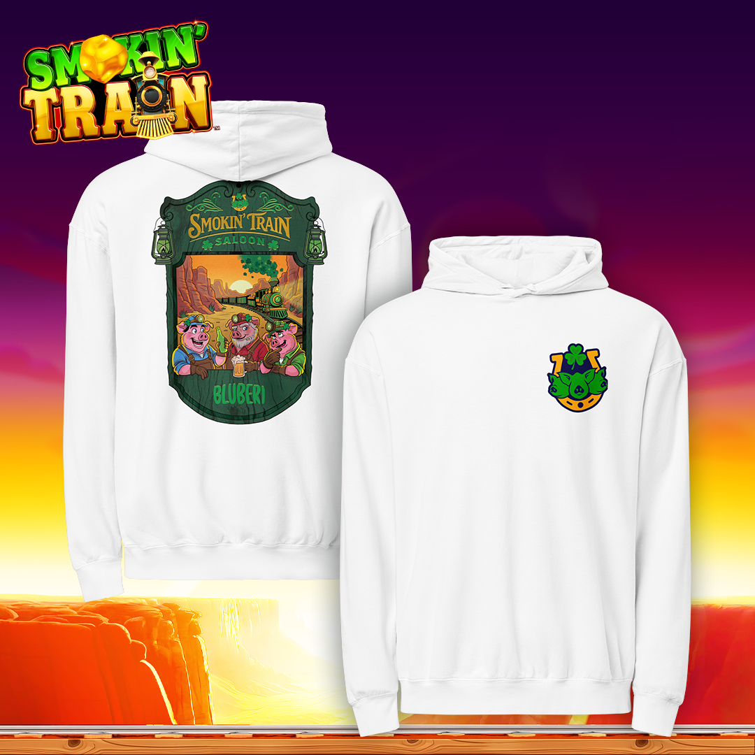 St. Patrick's Smokin' Train Saloon Lightweight Hoodie