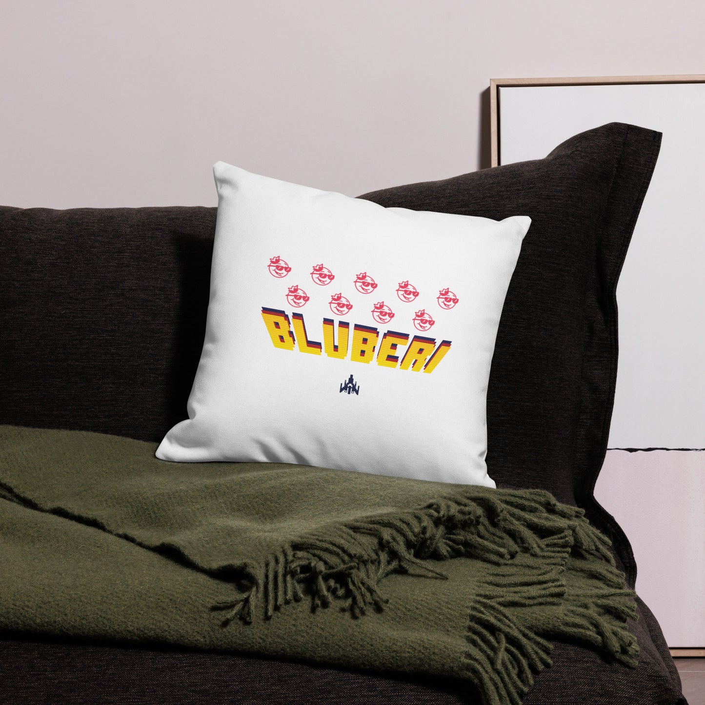 Bluberi Invaders Premium Pillow