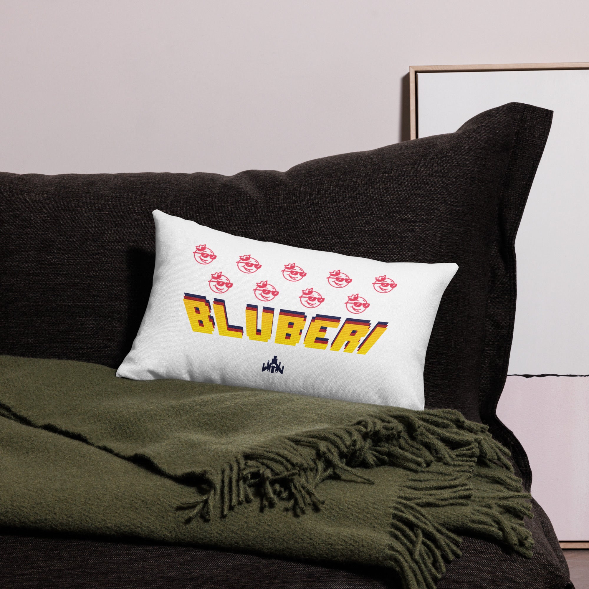 Bluberi Invaders Premium Pillow