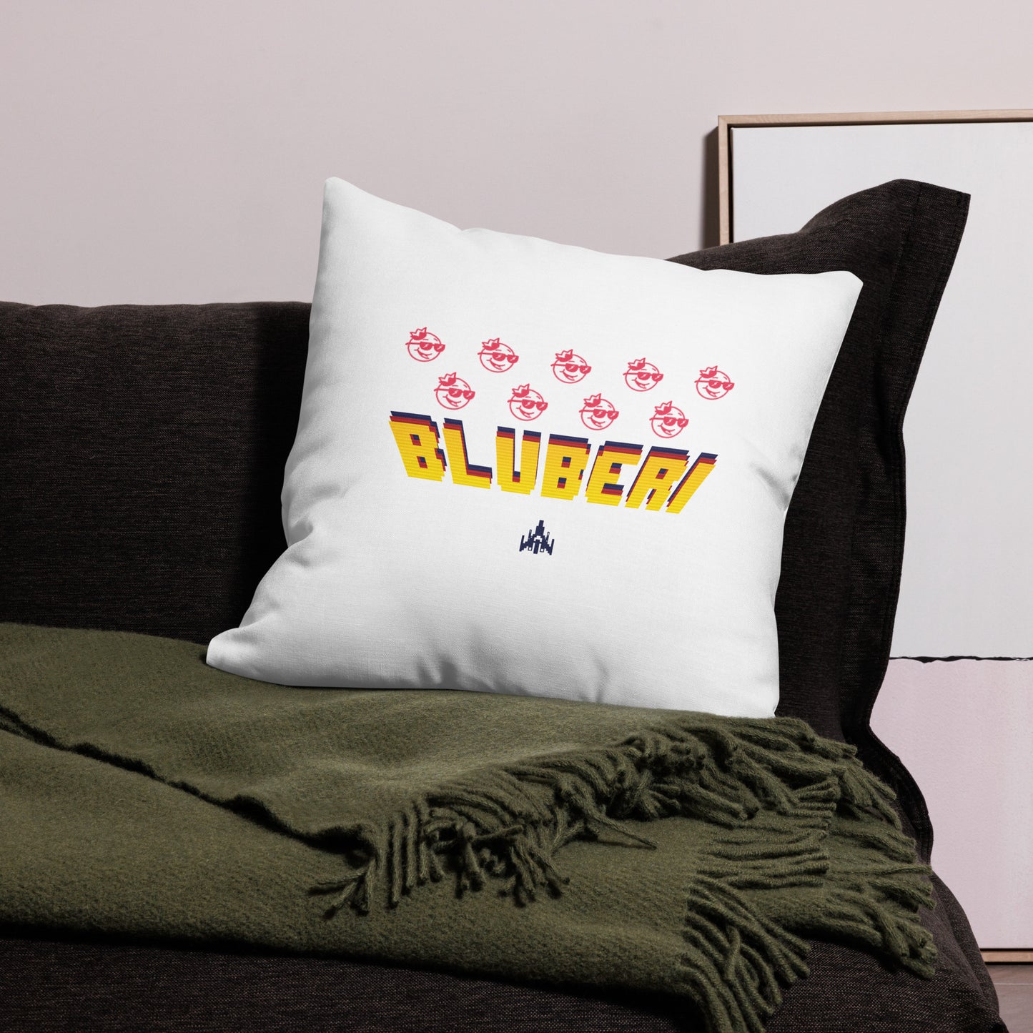 Bluberi Invaders Premium Pillow