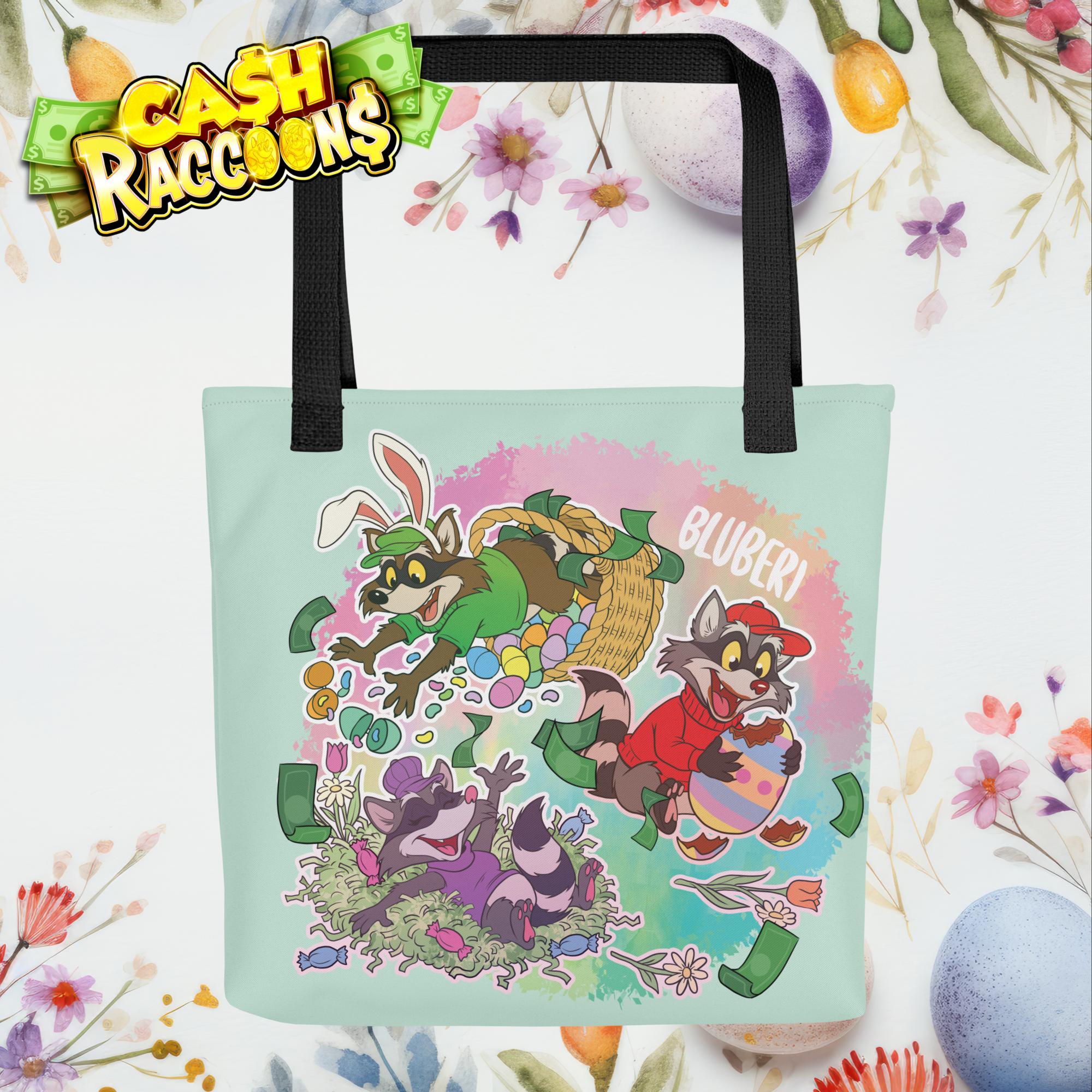 Cash Raccoons Easter Totebag – Bluberi Merch Store