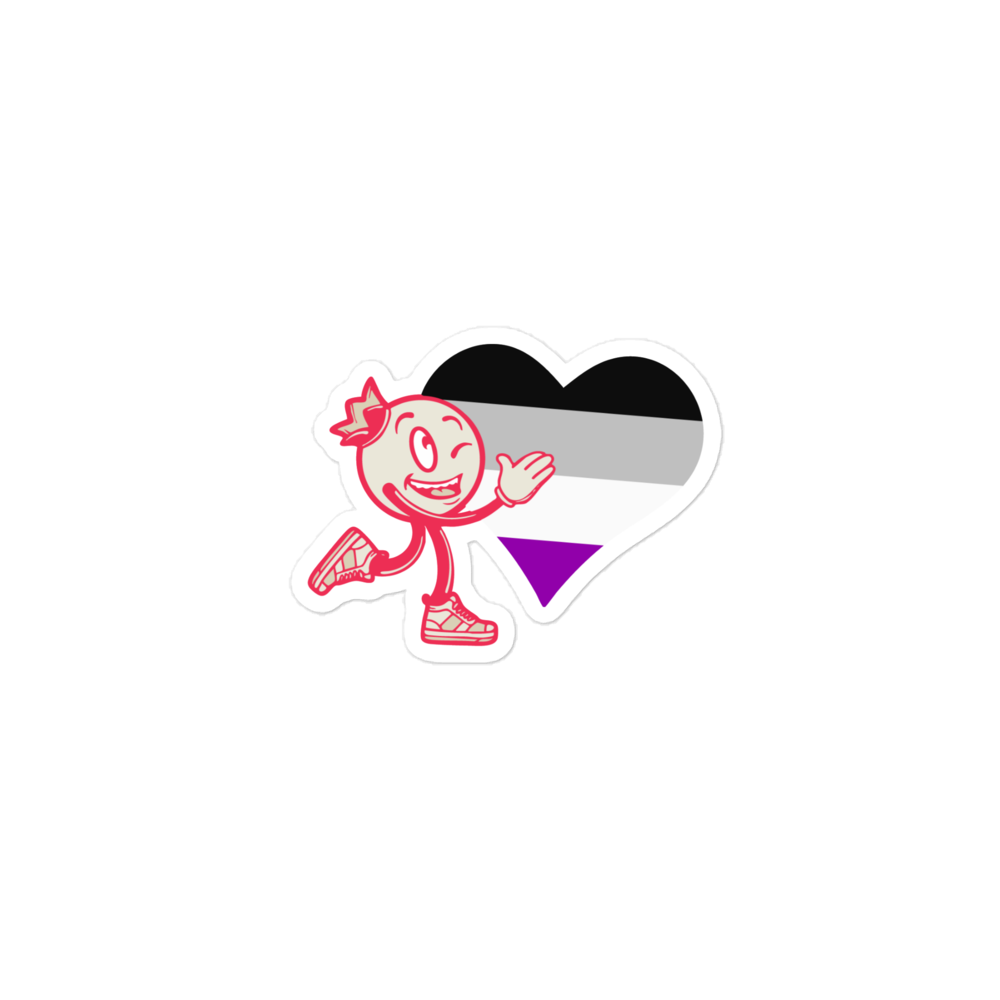 Pride Sticker (Black/Grey/White/Purple)