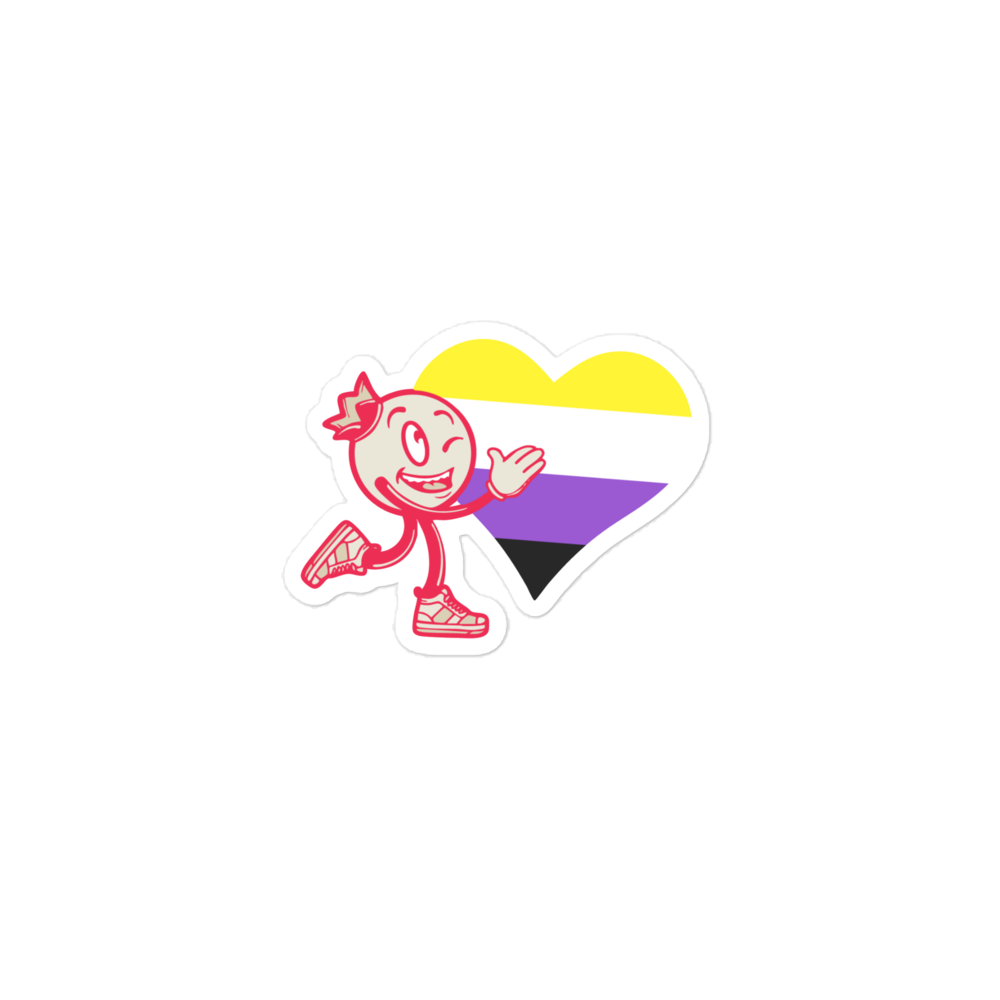 Pride Sticker (Yellow/White/Purple/Black)