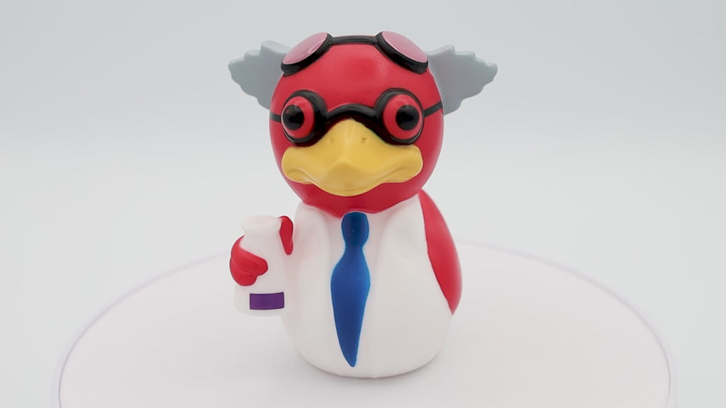 Canard en caoutchouc savant fou