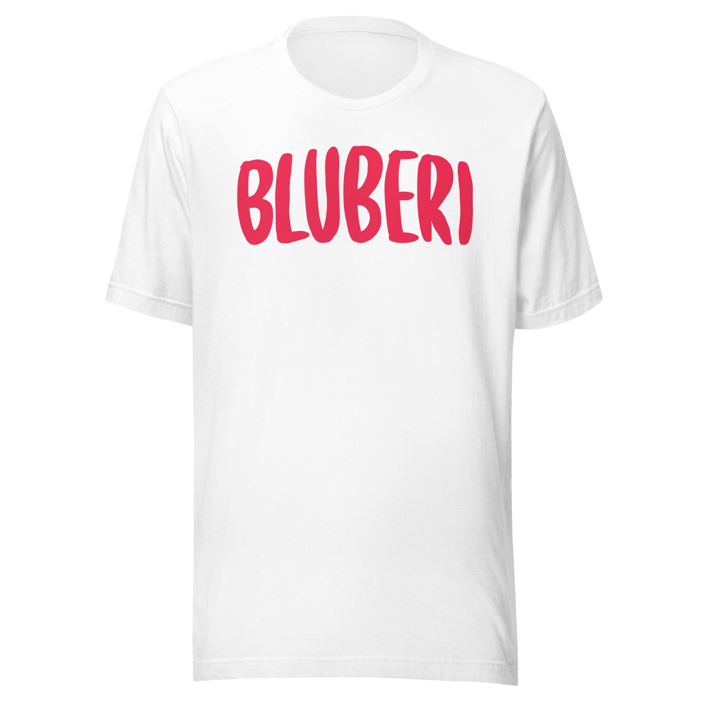 T-shirt unisexe avec le mot-symbole Bluberi