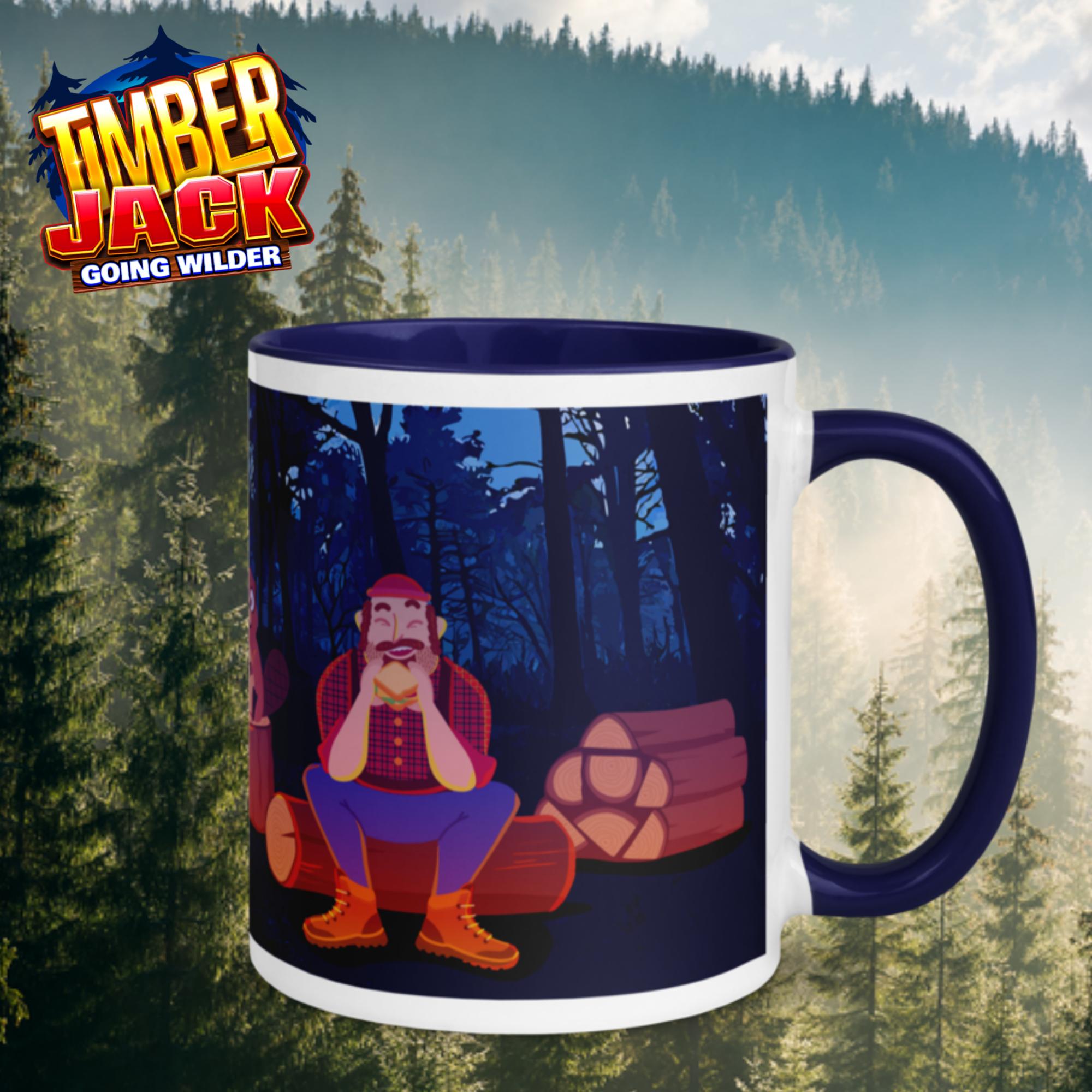 Tasse Timber Jack Friends avec intérieur coloré