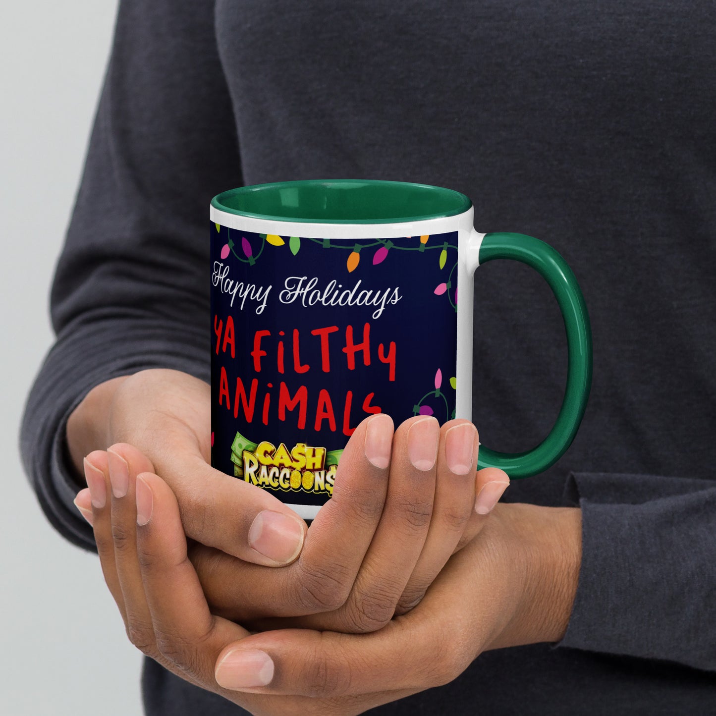 Ya Filthy Animals! Cash Raccoons Mug